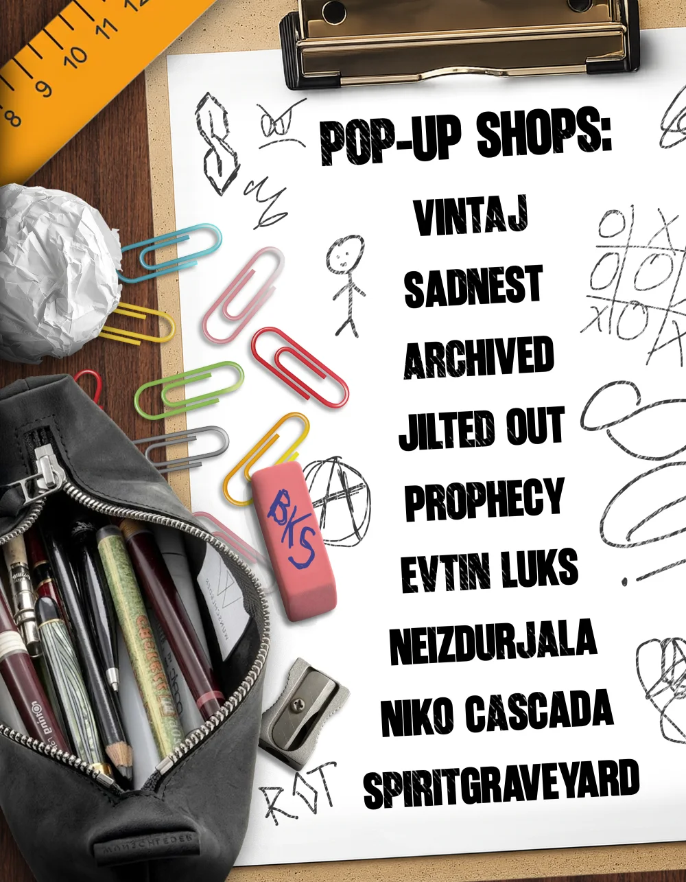 Официален pop-up shops постер